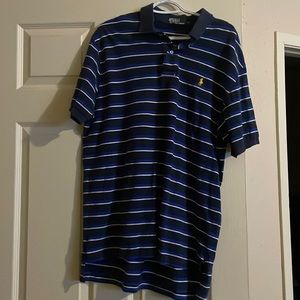 Ralph Lauren blue and white striped polo